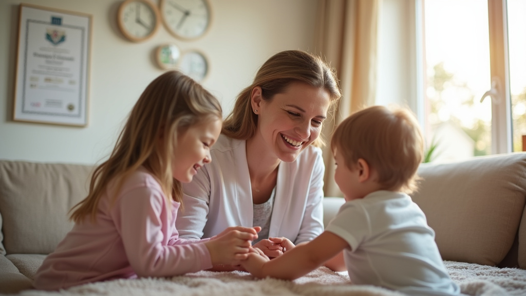 Carte des zones de couverture des principales agences de garde d'enfants en Seine-et-Marne