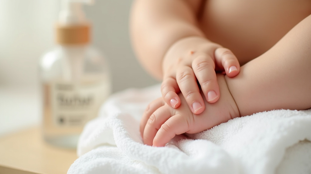 Différents types de produits d'eau nettoyante pour bébé alignés sur une étagère