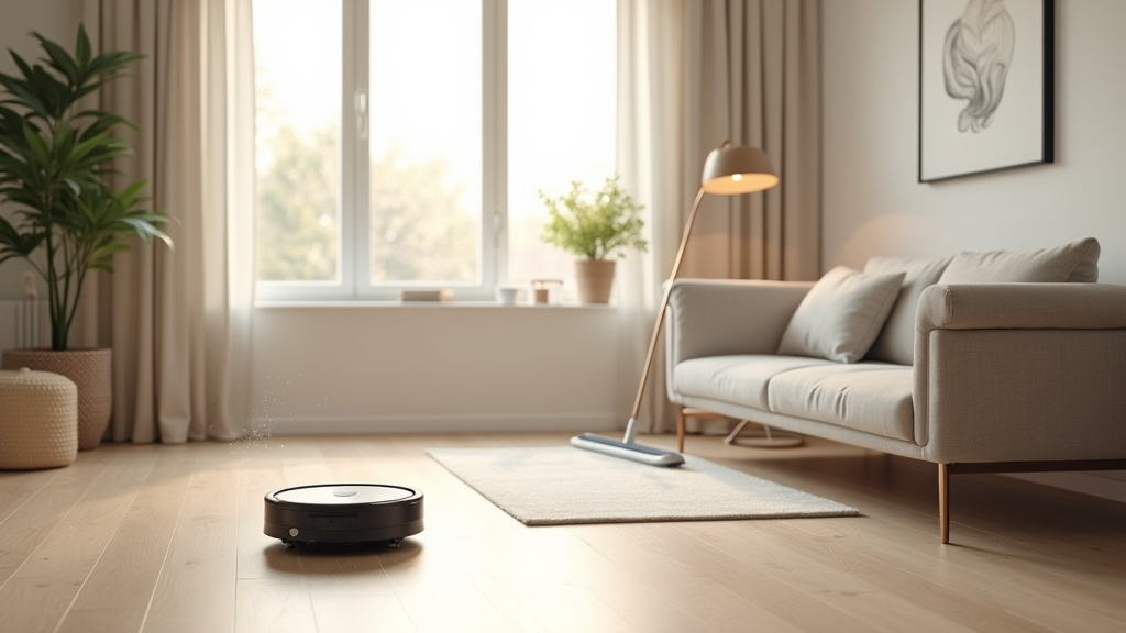 Personne nettoyant un intérieur moderne avec des produits écologiques et du matériel professionnel