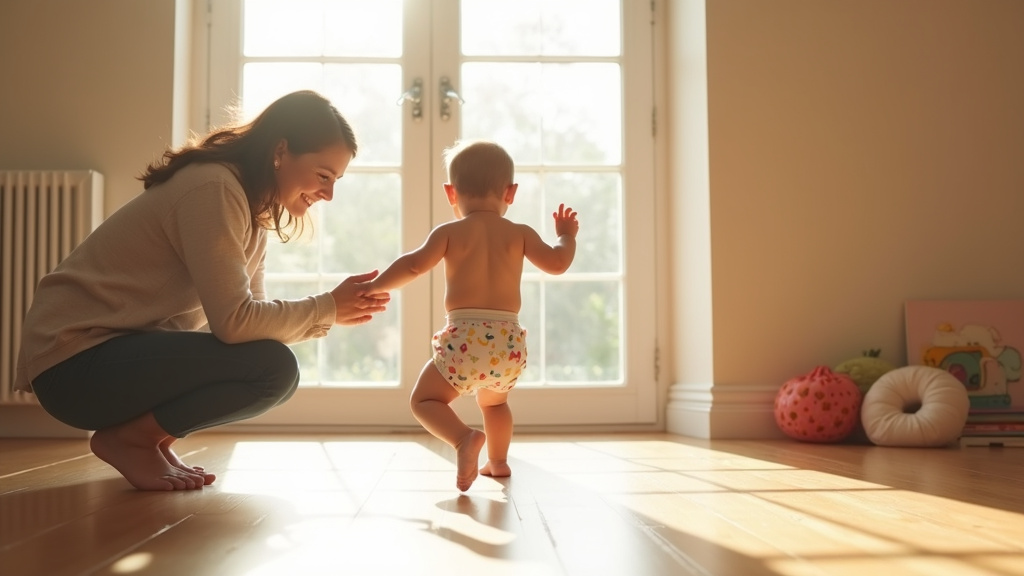 Enfant heureux portant une culotte d'apprentissage avec des motifs animaux